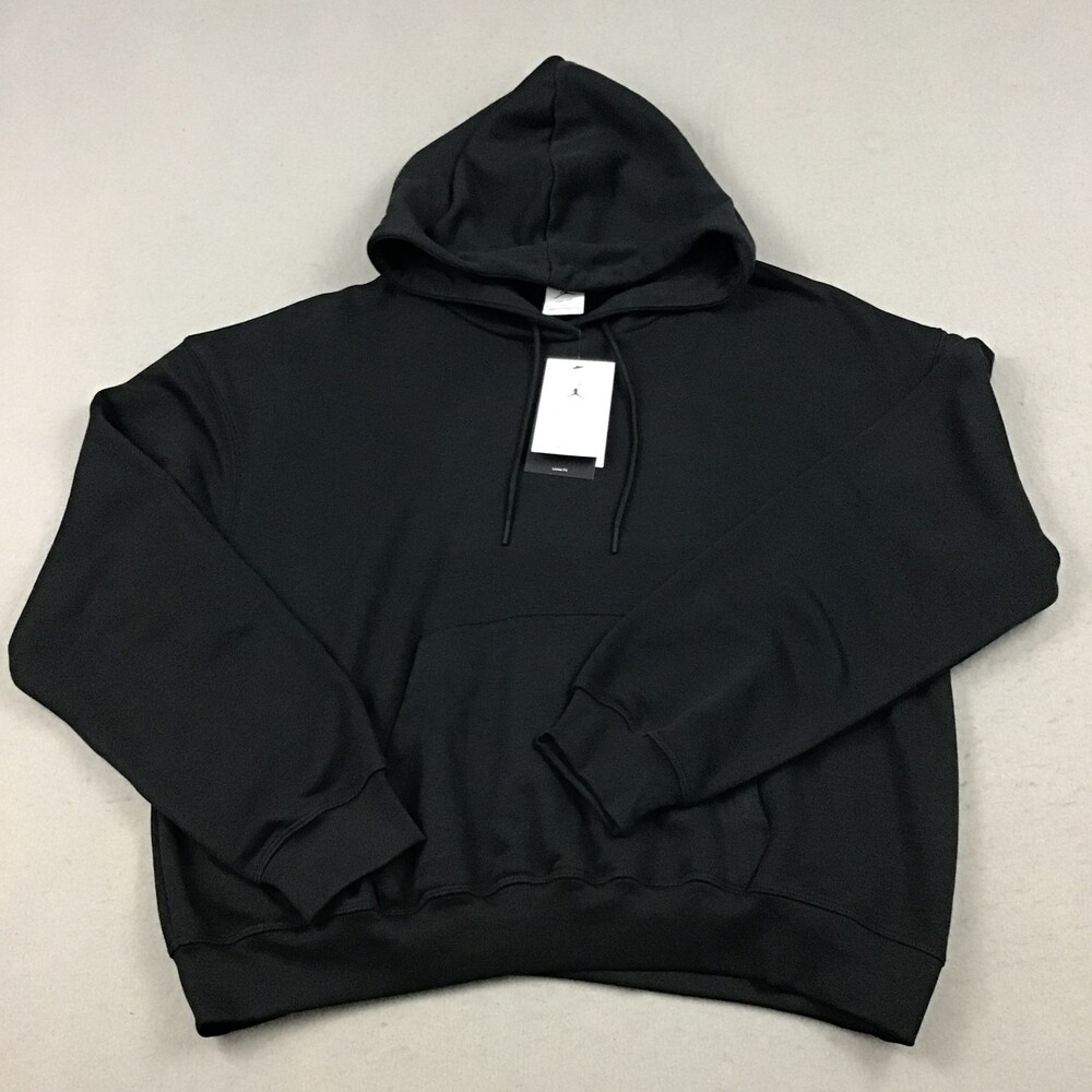 Jordan Hoodie Women Medium Black Sport Crossover Fleece Center Jumpman Dri Fit M
